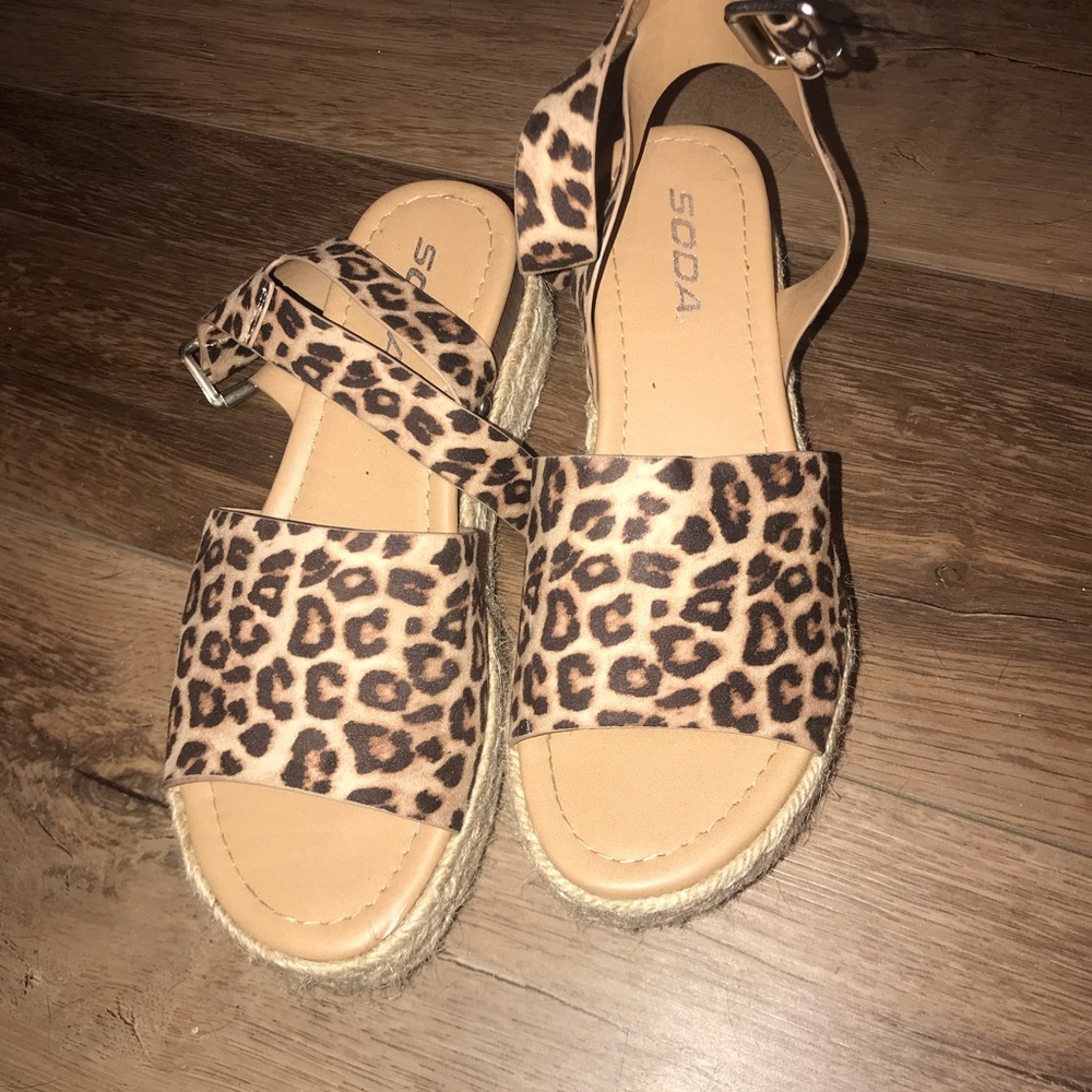 Cheetah sandals